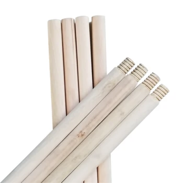 Wooden broom handle